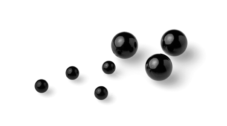 Swiss Jewel Black Glass Balls