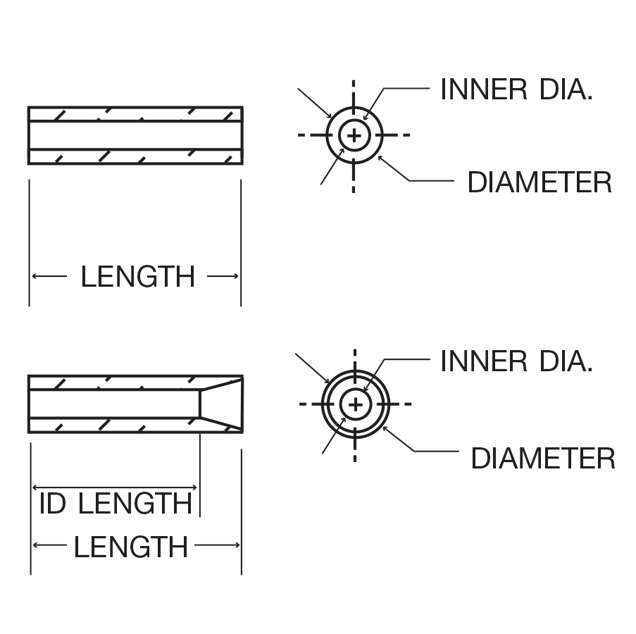 Swiss Jewel Tubes Cross Section